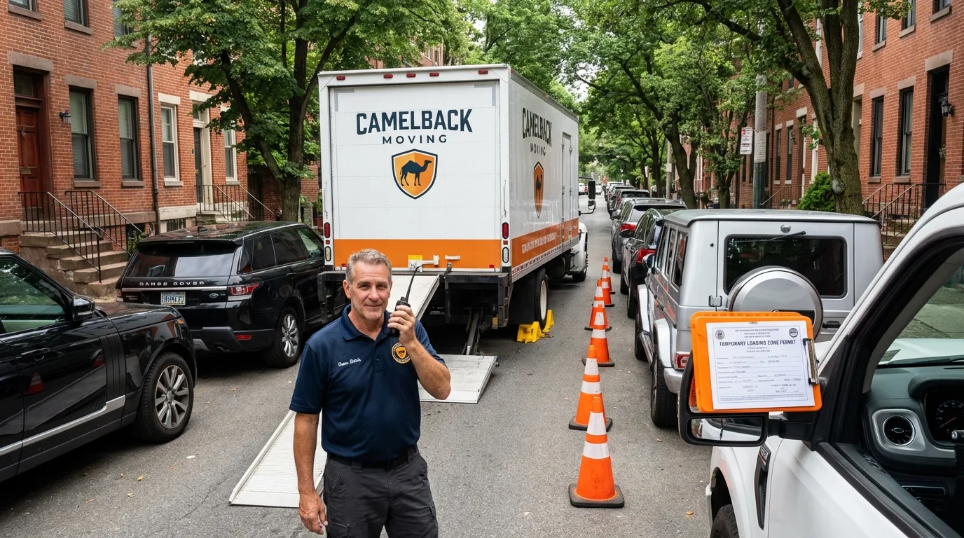 City street loading permit setup in New Paltz, NY