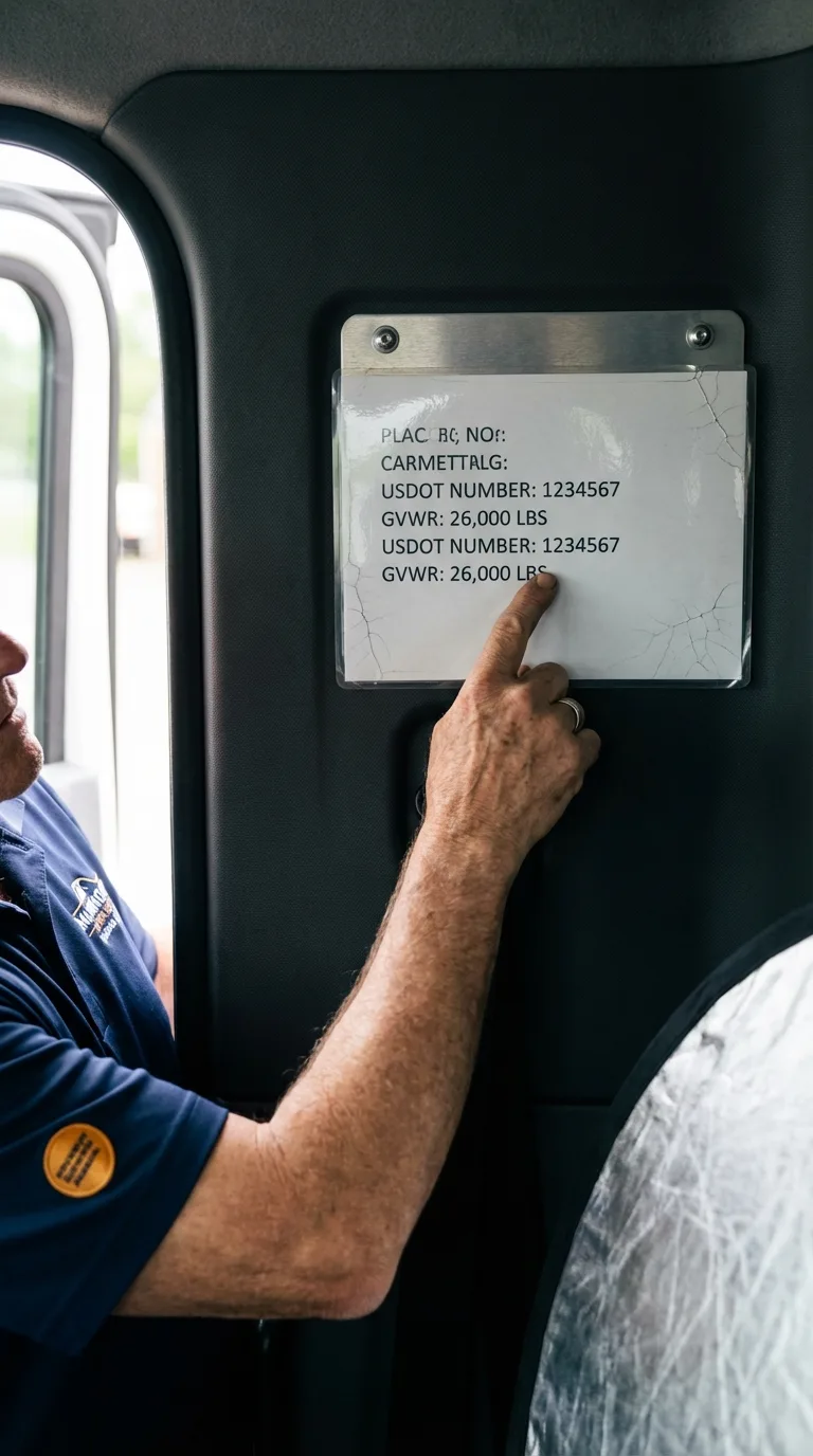 USDOT licensing placard verification in New Paltz